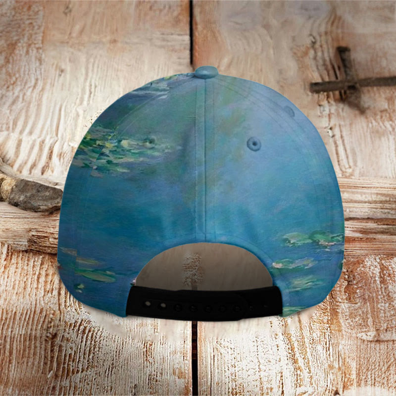 Women's Oil Painting Cat Print Cap - image 3