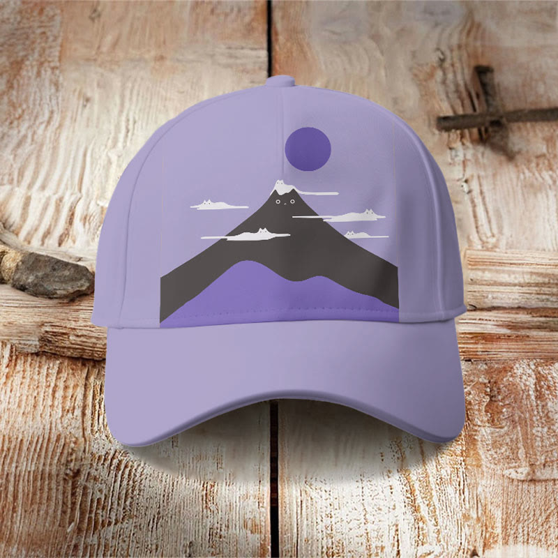 Japanese Cat Art Print Cap - Purple - one size - image 13