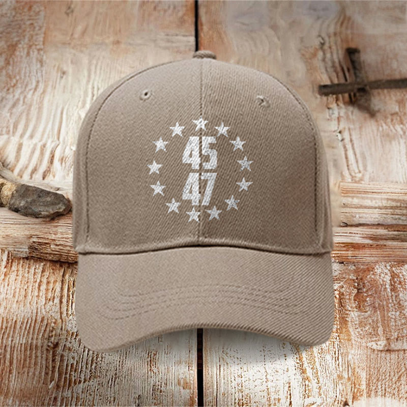 Star 45 47 Printed Cap - Coffee - one size - image 4