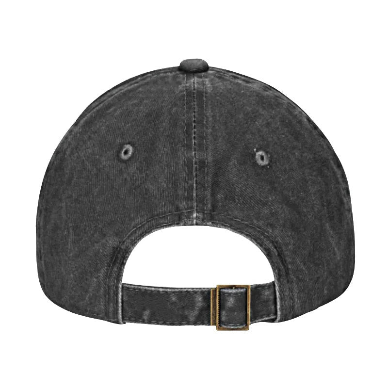 Unisex 100% Cotton Japanese Fish Hold Up White Vintage Print Cap - image 8