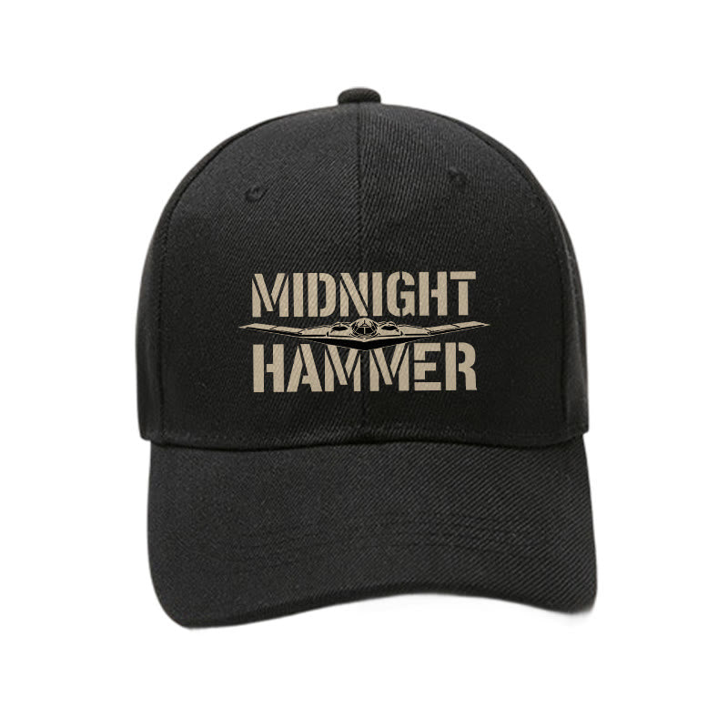 Vintage Midnight Hammer Printed Cap - Black - one size - image 2