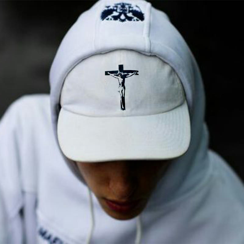 Causal Jesus Print Cap - White - one size - image 2