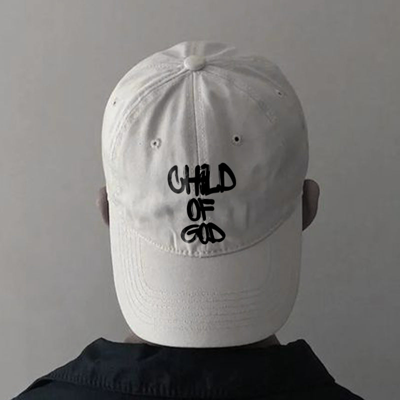 100% Cotton Child Of God Print Cap - White - one size - image 1