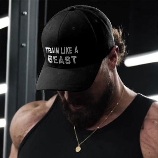 Train Like A Beast Print Cap - Black - one size - image 1
