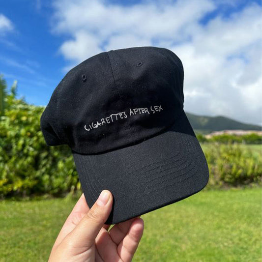 Cigarettes After Sex Print Cap - Black - one size - image 1