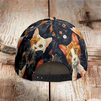 Funny And Cute Cats Print Cap - image 3