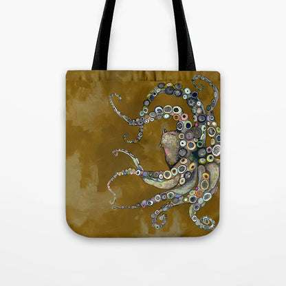 Colorful Octopus Oil Painting Print Bag - image 10