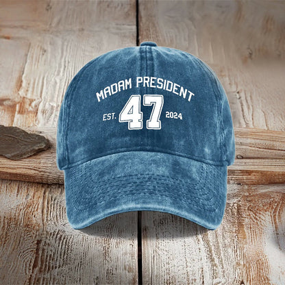 47 Madam President Est 2024 Print Cap - Blue - one size - image 1