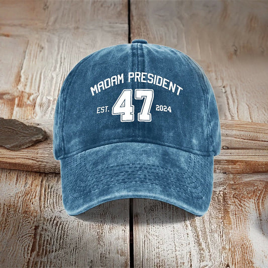 47 Madam President Est 2024 Print Cap - Blue - one size - image 1