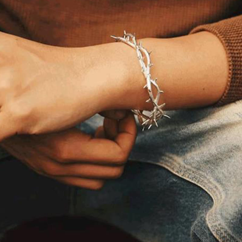 Simple And Stylish Thorn Open Bracelet - image 2