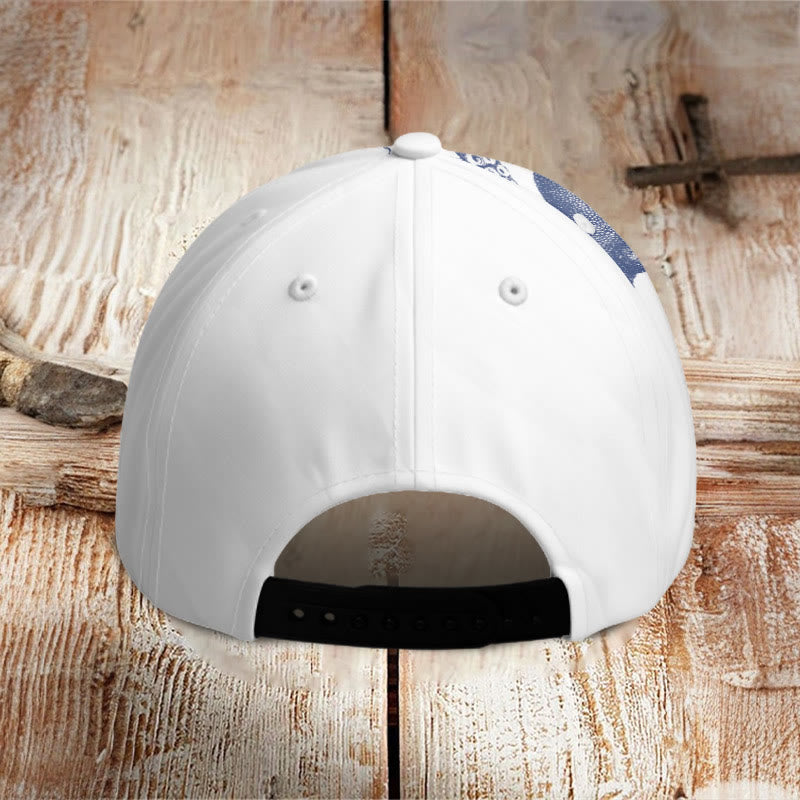 Oil Painting Octopus Art Print Casual Cap - image 3
