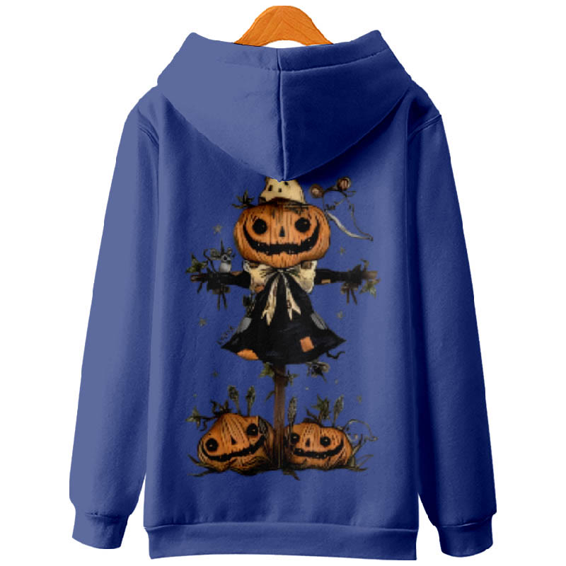 Halloween Creative Pumpkin Wizard Casual Long Sleeve Hoodie - image 4