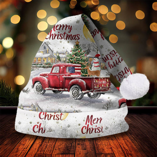 American Truck Deer Gypsophila Christmas Party Hat - White - One Size - image 1