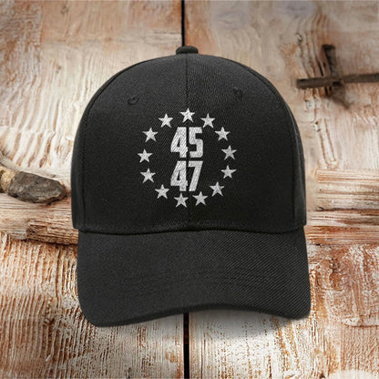 Star 45 47 Printed Cap - Black - one size - image 1