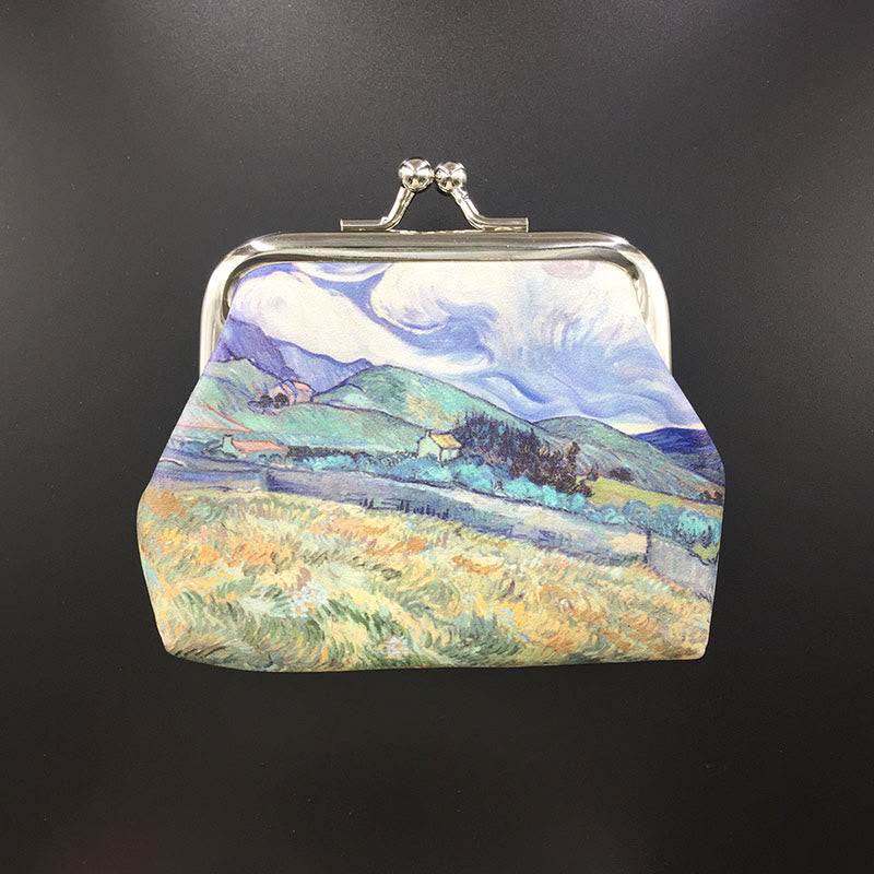 Art Vintage Oil Painting Women's Coin Purse - 2 - image 5