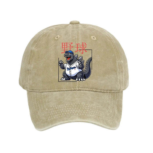 Unisex 100% Cotton Baseball Is My Favorite Sport Vintage Print Cap - Khaki - one size - image 1