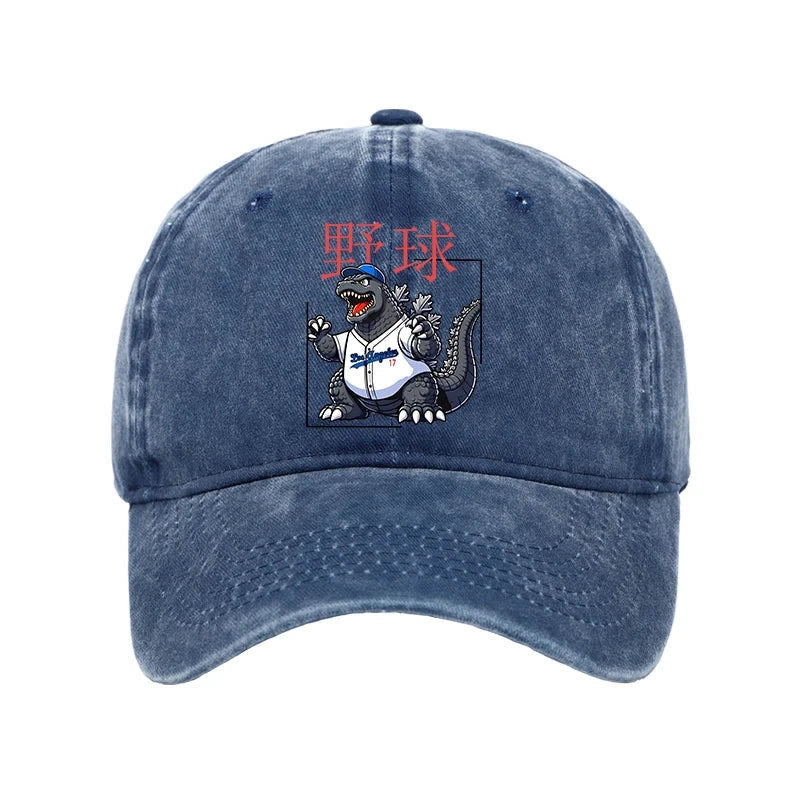 Unisex 100% Cotton Baseball Is My Favorite Sport Vintage Print Cap - Blue - one size - image 5