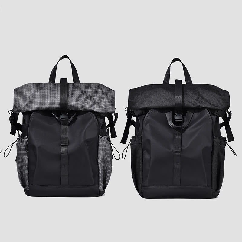 Solid Color Large Capacity Waterproof Backpack - image 4