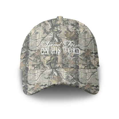 Unisex On His World Dead Leaves Camouflage Print Cap - Green - one size - image 1