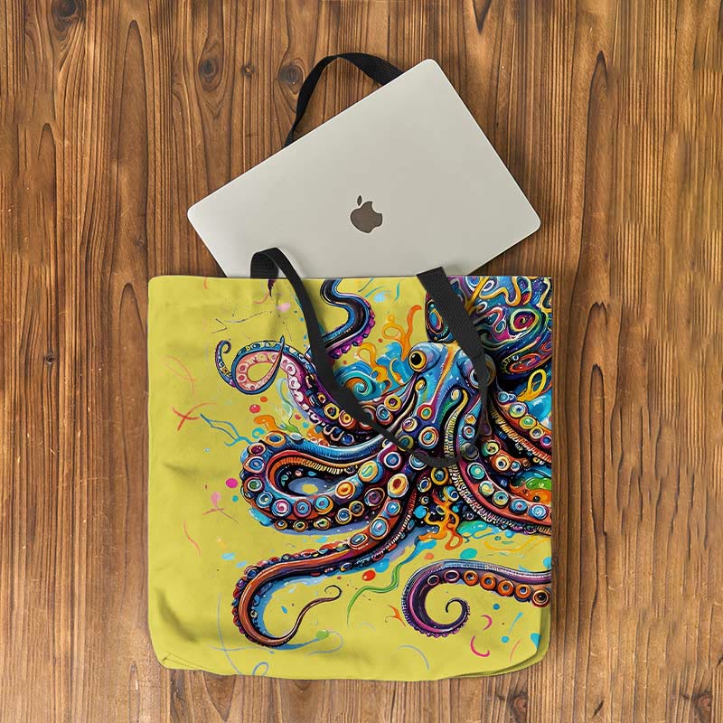 Vintage Rainbow Octopus Art Print Bag - image 8