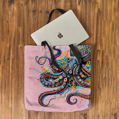Vintage Rainbow Octopus Art Print Bag - image 10