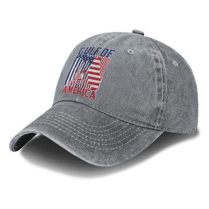 Gulf Of America Flag Island Print Washed Cap - image 10