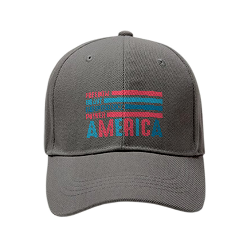 AMERICA Printed Cap - Grey - one size - image 5