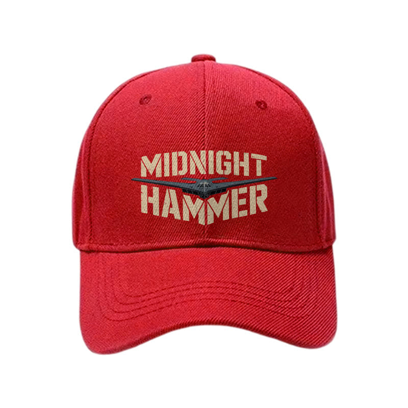 MIDNIGHT HAMMER Printed Cap - Red - one size - image 6
