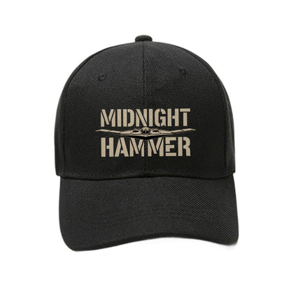 Vintage Midnight Hammer Printed Cap - Black - one size - image 2