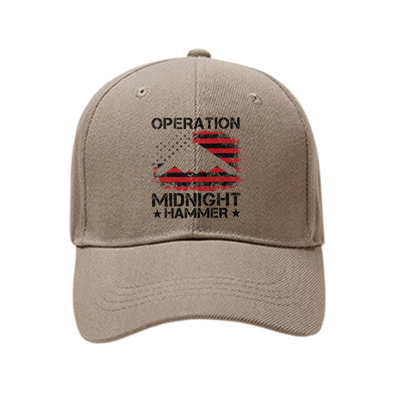 Midnight Hammer American Flag Printed Cap - Coffee - one size - image 5