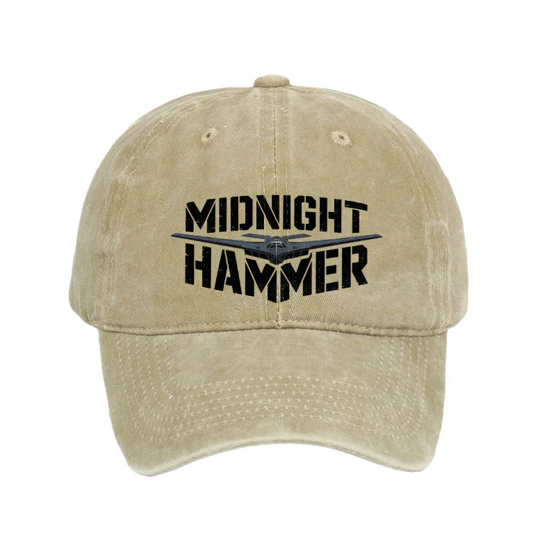 MIDNIGHT HAMMER Print Washed Cap - Khaki - one size - image 2