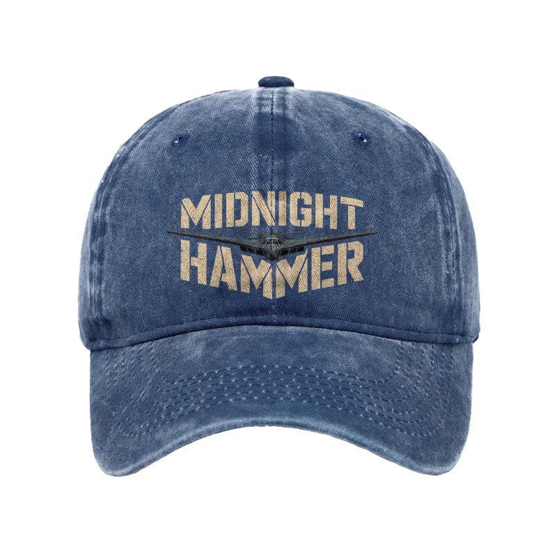 MIDNIGHT HAMMER Print Washed Cap - Blue - one size - image 6