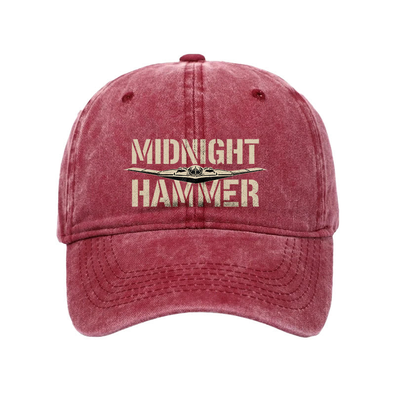 Vintage Midnight Hammer Print Washed Cap - Rose - one size - image 2