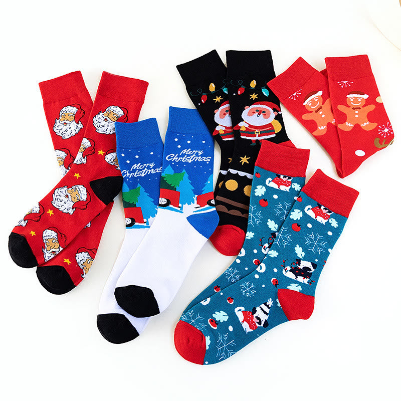 4 Pairs Of Christmas Stockings Gift Box Set - image 8