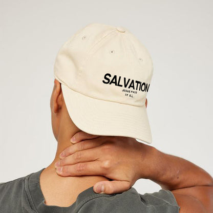 Causal Jesus Paid It All Print Cap - Beige - one size - image 3