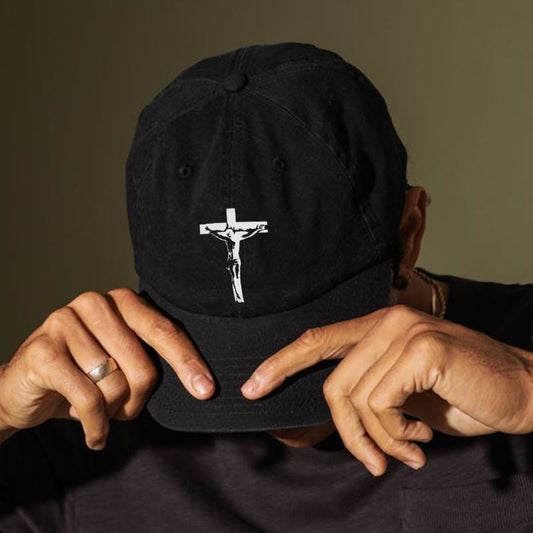 Causal Jesus Print Cap - Black - one size - image 1