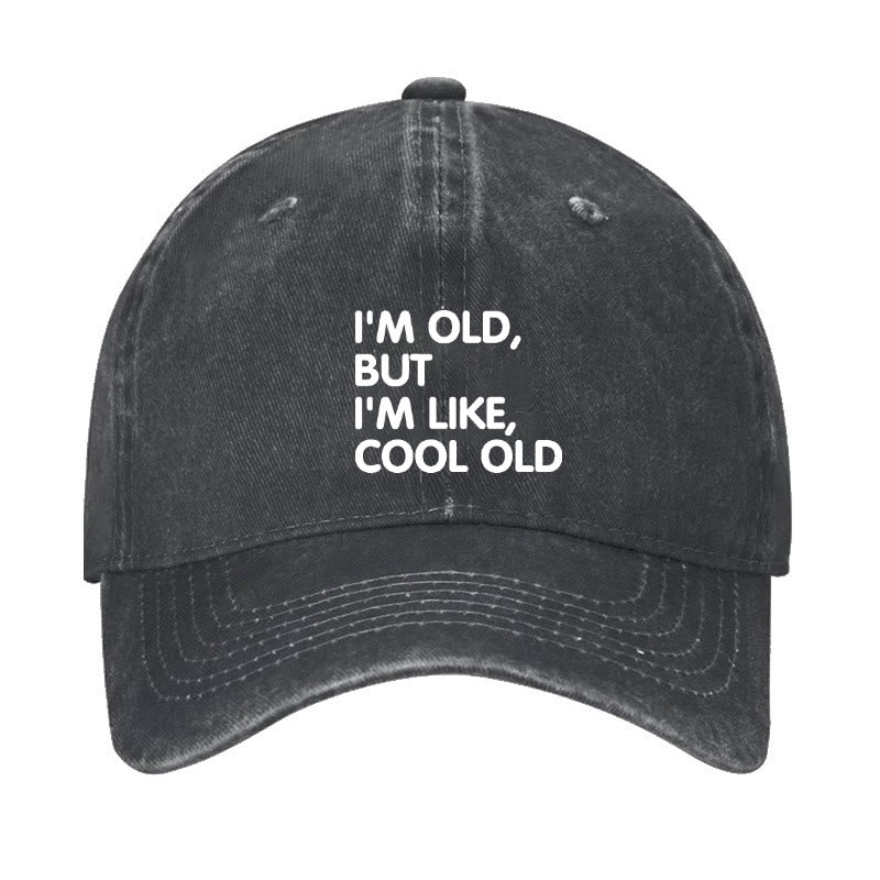 I'm Old But I'm Like Cool Old Print Cap - Black - one size - image 4
