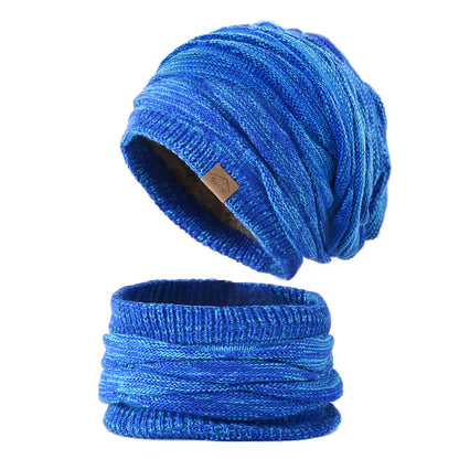 Solid Color Warm Pullover Wool Hat - Blue - one size - image 6