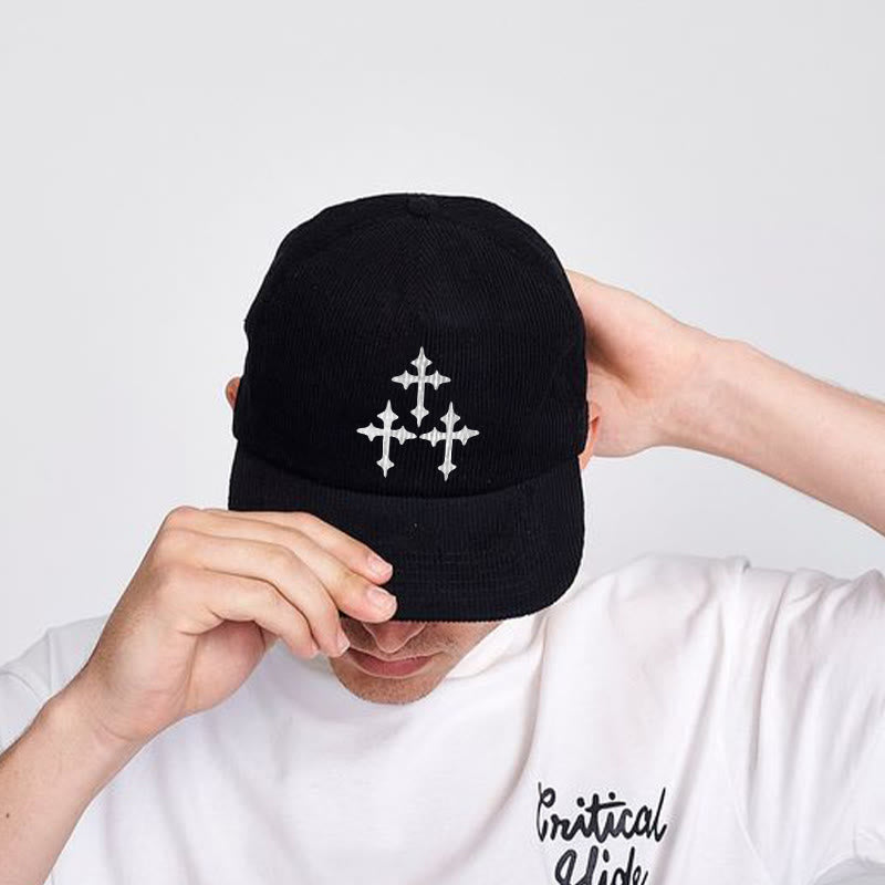 Causal Cross Print Cap - Black - one size - image 2