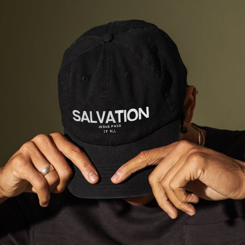 Causal Jesus Paid It All Print Cap - Black - one size - image 2