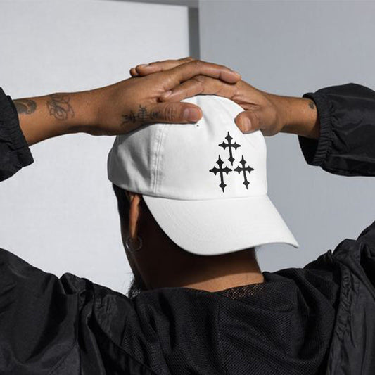 Causal Cross Print Cap - White - one size - image 1