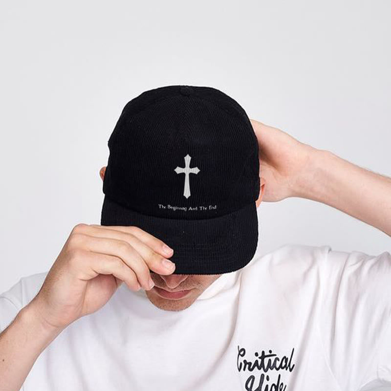 The Beiginning And The End Print Cap - Black - one size - image 3