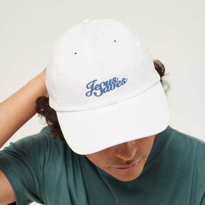 Causal Jesus Saves Print Cap - White - one size - image 3
